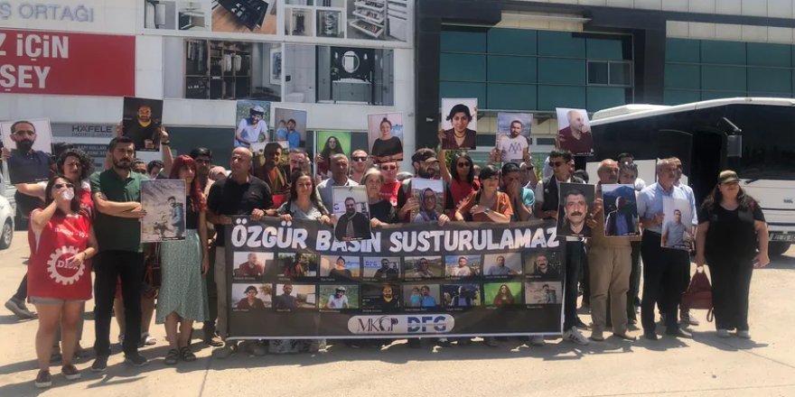 Basın-İş üyeleri Diyarbakır'da: Dayanışma gazeteciliğe sahip çıkmaktır