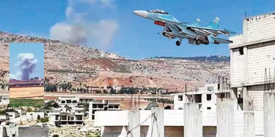 Rus savaş uçaklarından İdlib'e bombardıman