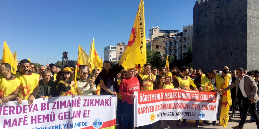 Diyarbakır’da eğitimciler Dağkapı’da toplandı: ÖMK iptal edilsin