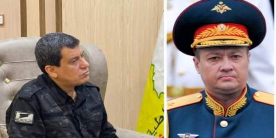 Suriye'deki Rus kuvvetlerinin komutanı ile Mazlum Abdi arasında görüşme