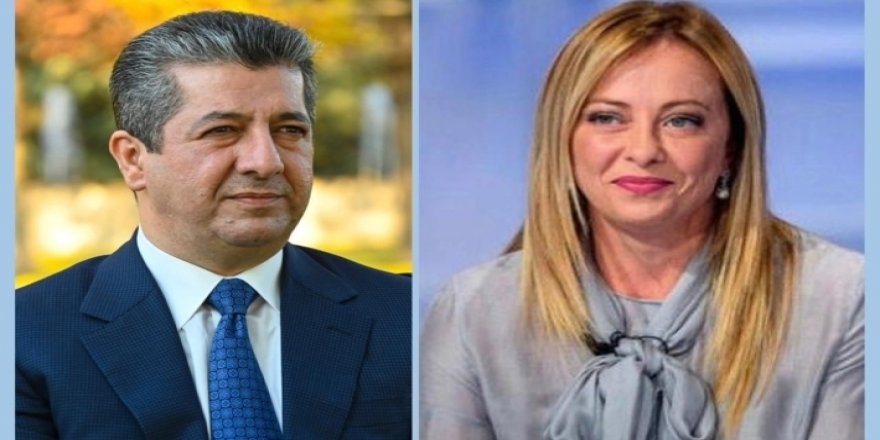 İtalyan Başbakanı'ndan, Kürdistan Bölgesi Başbakanı'na mektup