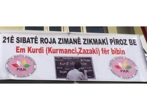 PAK'tan 21 Şubat mesajı: Kürtçe bilmeyen Kürtler için Kürt dilinin öğrenilmesinin başlangıcı olsun