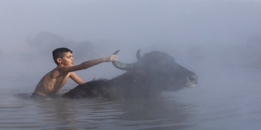 Mandalarla banyo keyfi