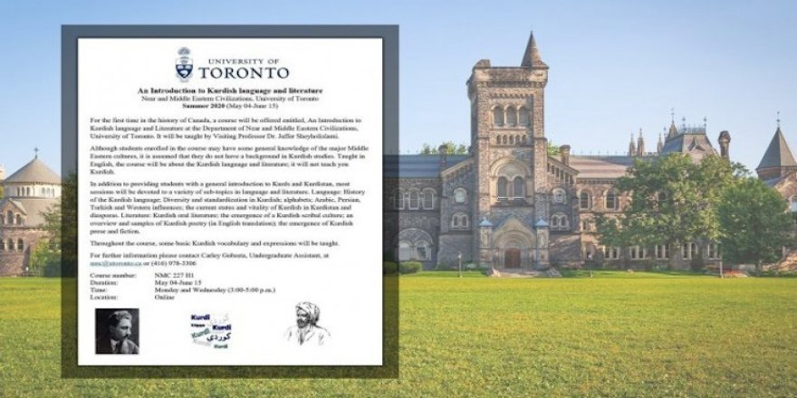 Toronto Üniversitesi'nde Kürt Dili eğitimi