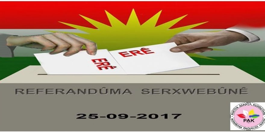 PAK: Bağımsızlık referandumundaki ‘evet’ iradesini hiçbir güç yok sayamaz