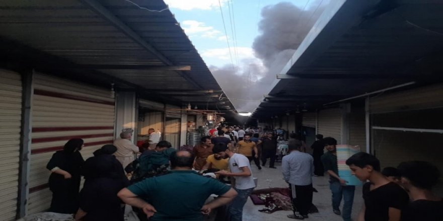 Erbil’de yangın: 250 işyeri yandı