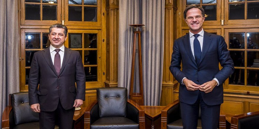Mesrur Barzani Hollanda Başbakanı Rute ile görüştü