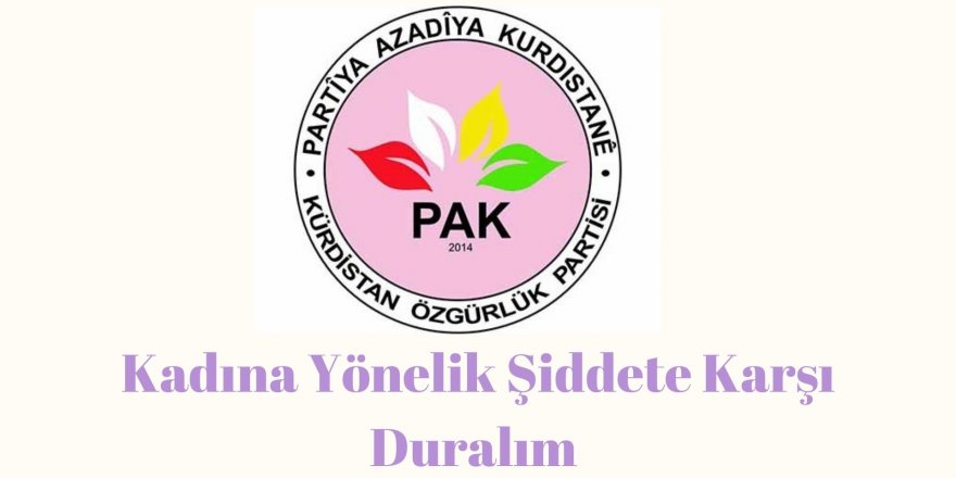 PAK Kadın Komisyonu: Kadına Yönelik Şiddete Karşı Duralım