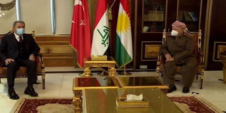 Başkan Barzani, Hulusi Akar ile görüştü