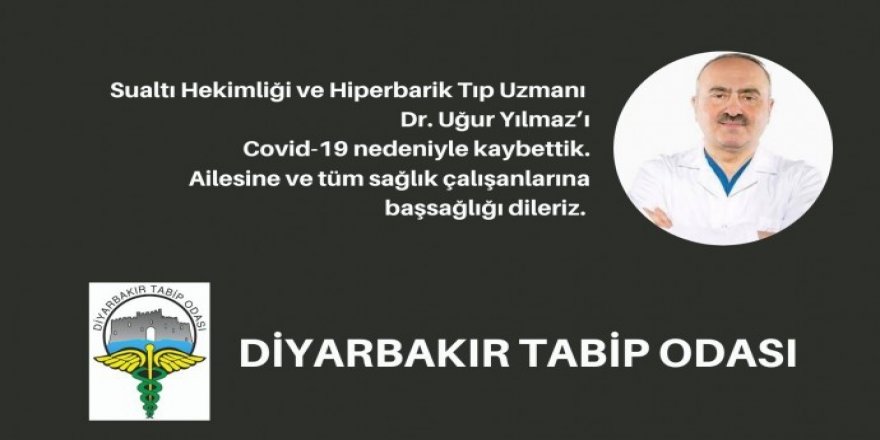 Diyarbakır’da bir doktor koronadan yaşamını yitirdi