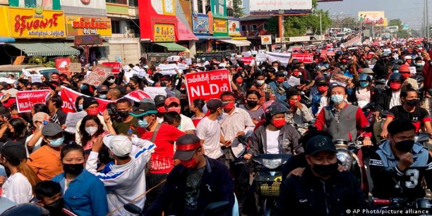 Myanmar'da genel grev çağrısı
