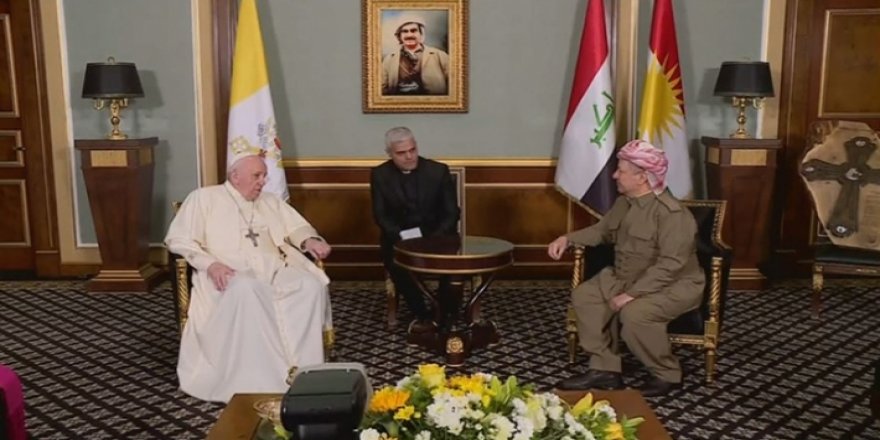 Başkan Mesud Barzani: Papa'yı Kürdistan Bölgesi’nde ağırlamaktan onur duydum   