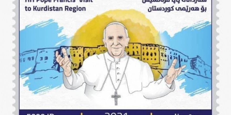 Kürdistan Papa'nın ziyaretini ölümsüzleştirdi: Francis'in resimlerinin yer aldığı posta pulları bastırıldı