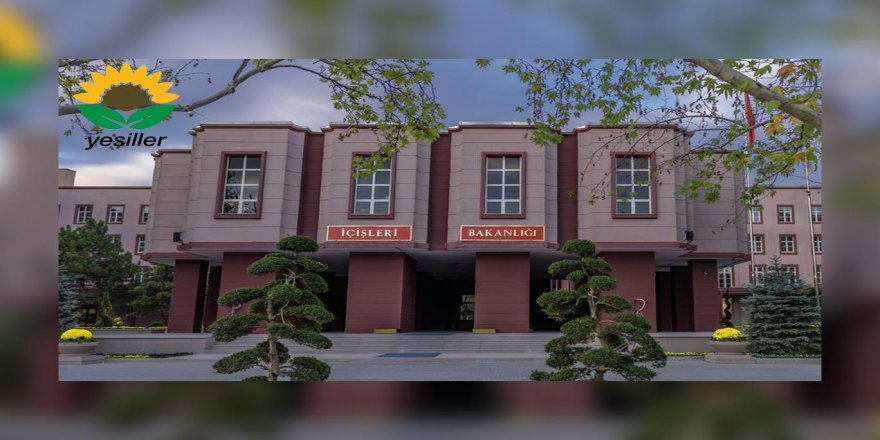 İÖP ve KDP'den sonra Yeşiller Partisi'ne de izin verilmediği ortaya çıktı