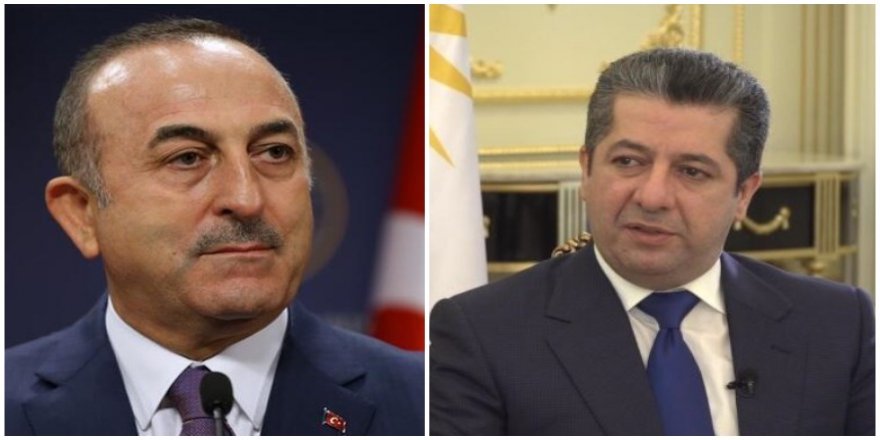 Başbakan Mesrur Barzani ile Çavuşoğlu’ndan telefon görüşmesi