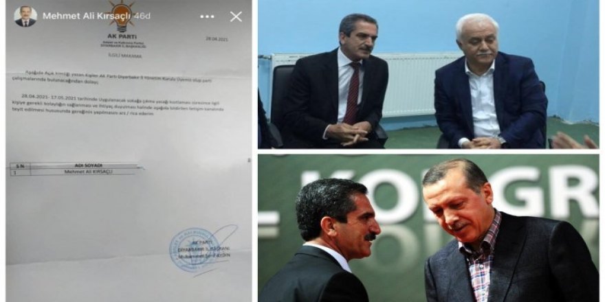 Diyarbakır'da AKP’lilere izin belgesi dağıtıldı