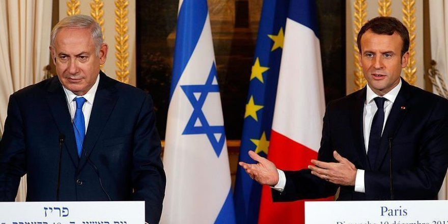 Macron'dan Netanyahu'ya "meşru müdafaa" desteği!