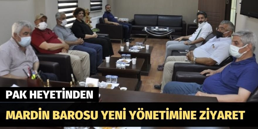 PAK’tan Mardin Barosu yeni yönetimine ziyaret