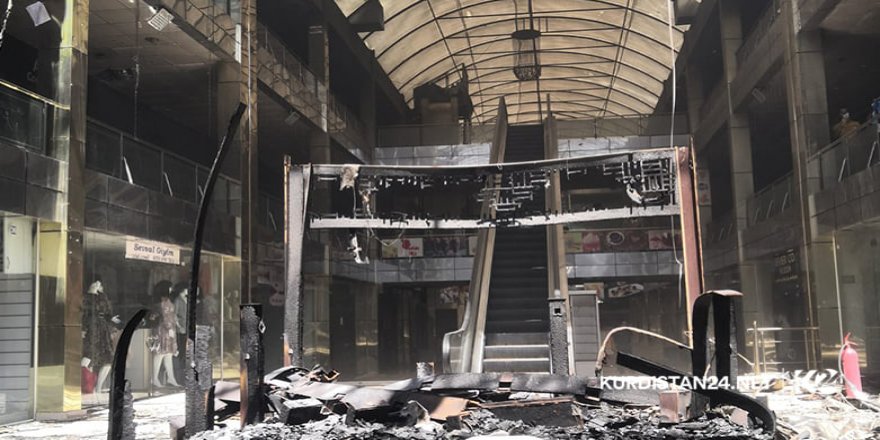 Başkent Erbil’de yangın: Çok sayıda iş yeri küle döndü!