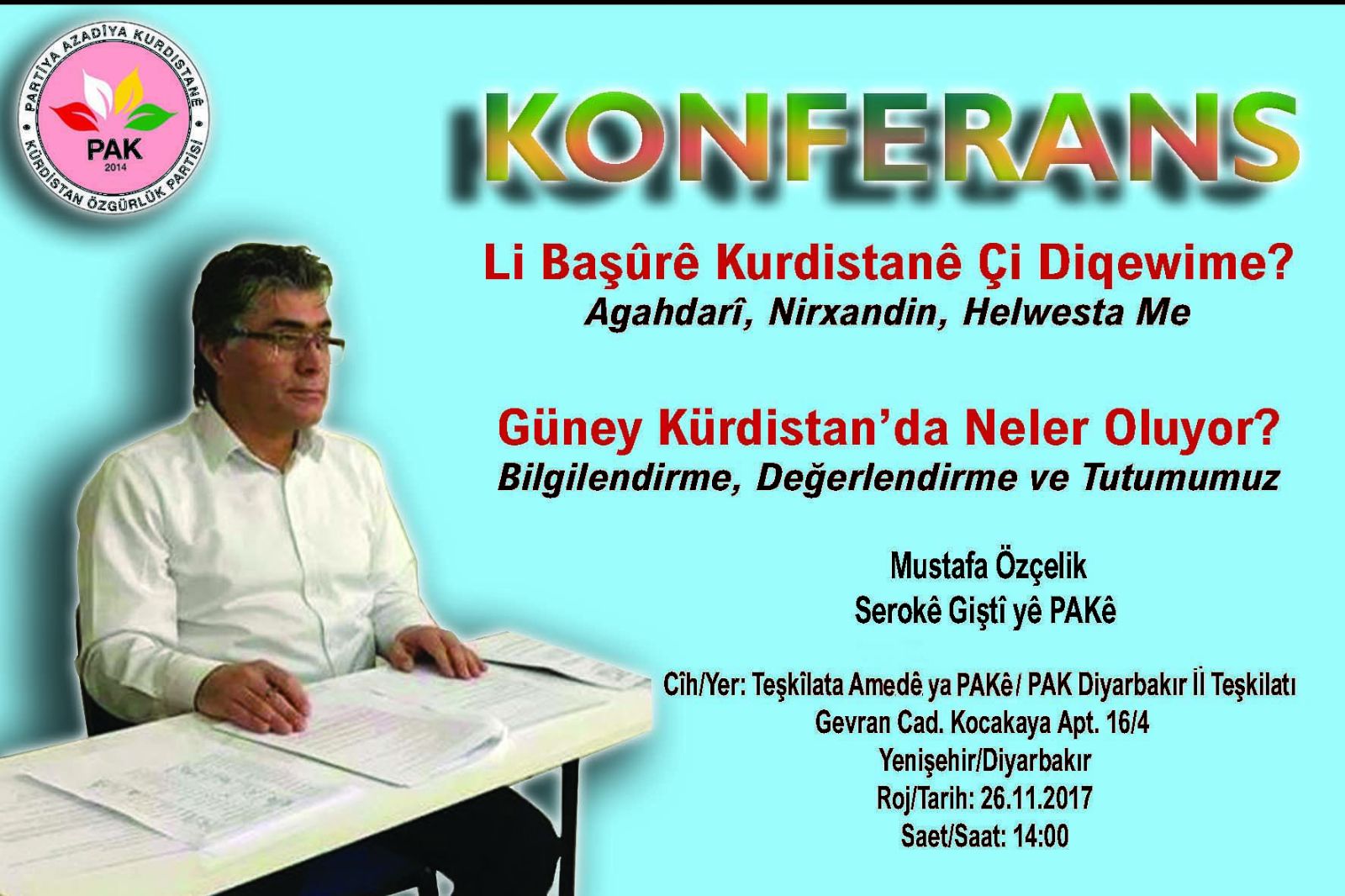 Diyarbakır'da Konferans