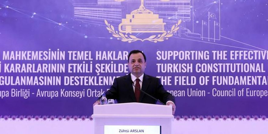 AYM Başkanı Arslan: Türkiye’de ayda 5-6 bin ihlal başvurusu yapılıyor