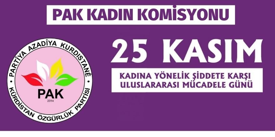 PAK Kadın Komisyonu: Kadına Yönelik Şiddete Karşı Duralım