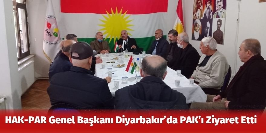HAK-PAR Genel Başkanı Diyarbakır’da PAK’ı Ziyaret Etti