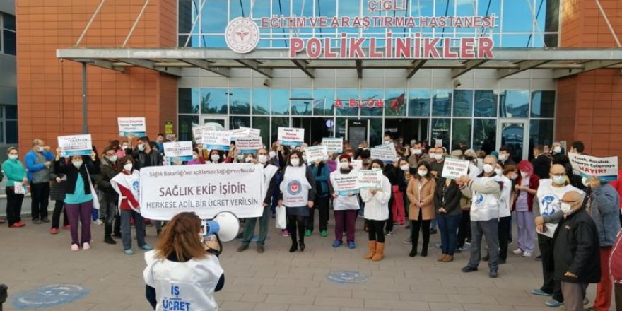 Sağlık çalışanları grevde: 'Türkiye'de açlık ve yoksulluk sınırının altında çalışıyoruz'