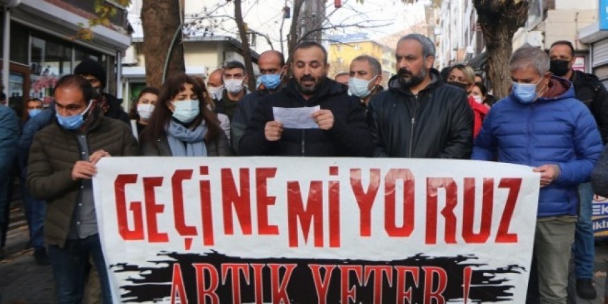 Dersim Emek ve Demokrasi Platformu'ndan 'geçinemiyoruz' eylemi