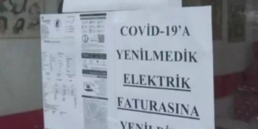 Esnaflar zamlı elektrik faturalarını camlara asmaya başladı