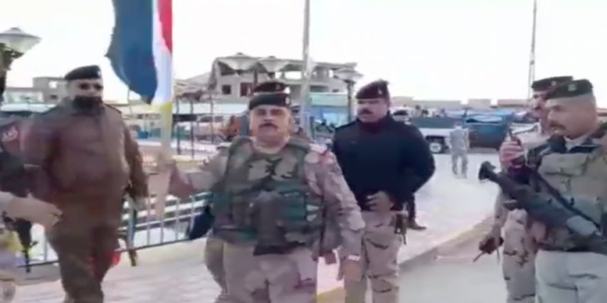Irak ordusu Şengal'de Öcalan'ın posterlerine kaldırdı, yerine Irak bayrağı astı