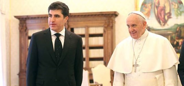 Başbakan Barzani, Vatikan'da Papa'yla görüştü