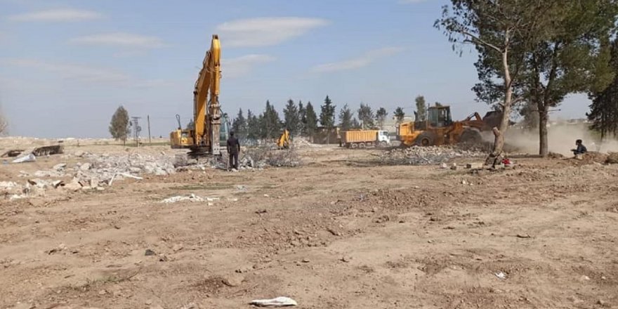 Serêkaniyê | Kürtlere ait 9 evi yıktılar: Evlerin yerine karakol yapılacak!