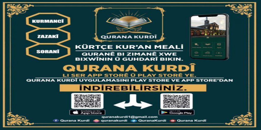 Kürtçe Kuran mobil uygulamada: Üç lehçede Qurana Kurdî