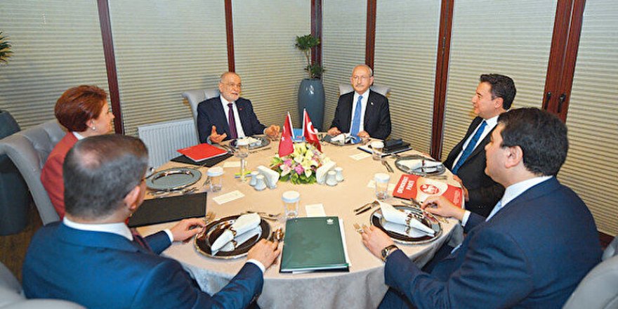 4. Altılı Masa zirvesinden 10 maddelik 'temel İlkeler ve Hedefler' bildirisi çıktı