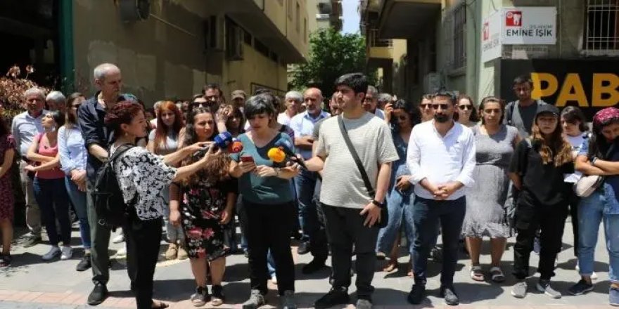 Diyarbakır’da gazetecilerin gözaltına alınması protesto edildi