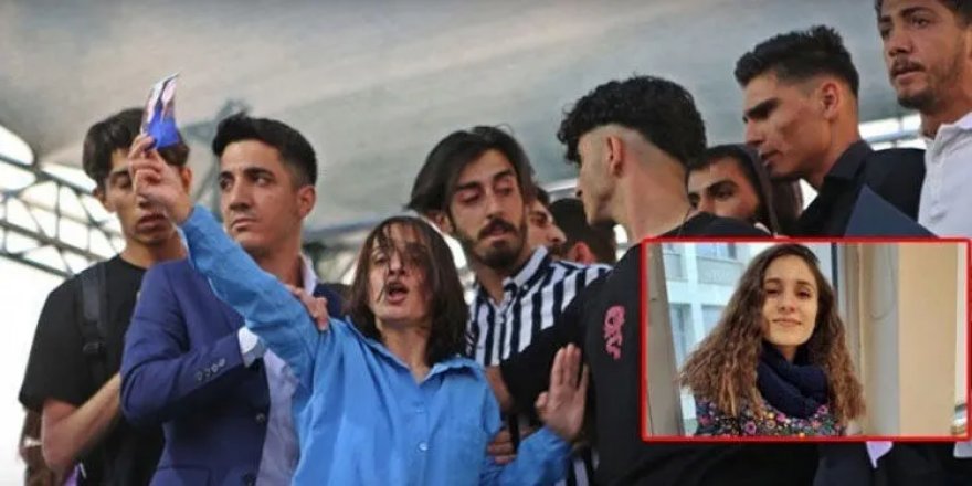 Mezuniyet töreninde sahneye çıkan Aygül Doku kardeşini sordu, zorla aşağı indirildi