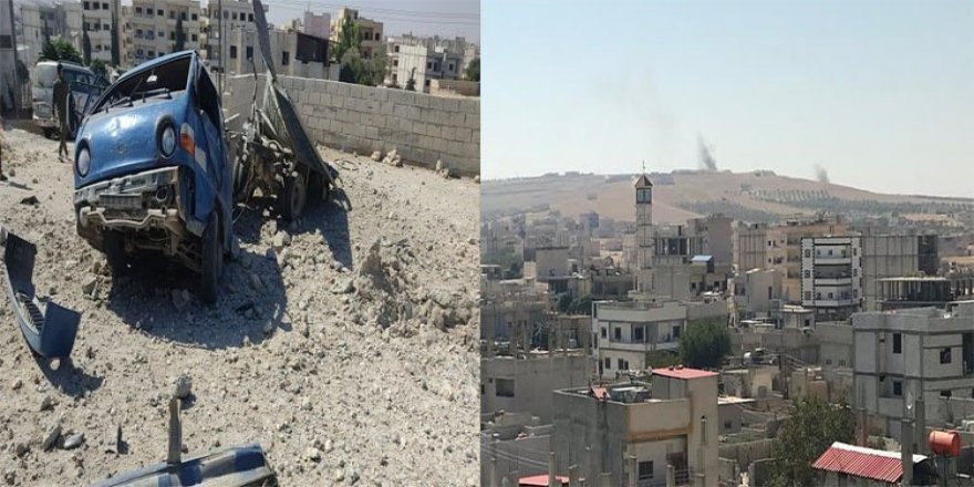 Kobani şehir merkezi ve köylerine bombardıman
