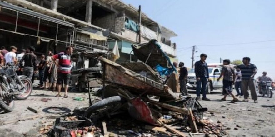 El-Bab'da Pazar yerine topçu saldırısı