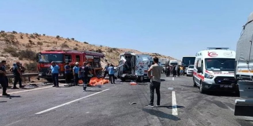 Antep'te feci kaza! 16 kişi hayatını kaybetti