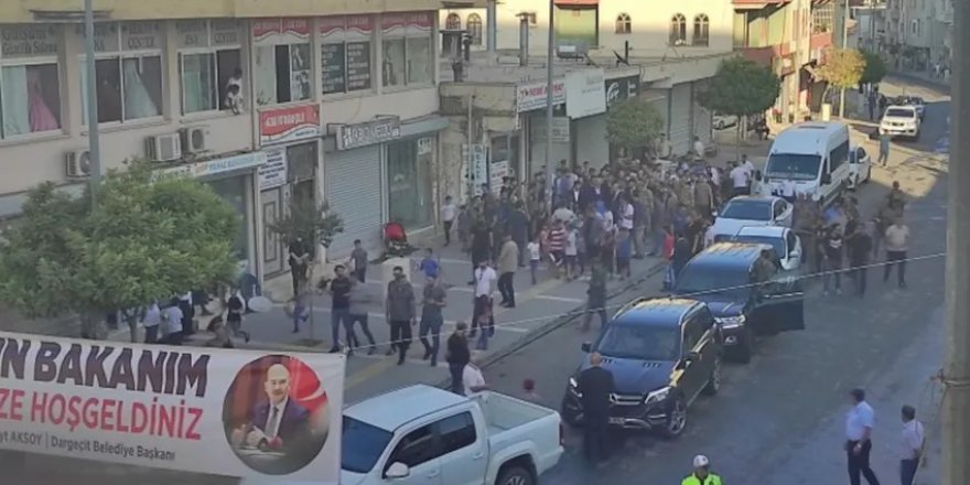 Dargeçit esnafı kepenk kapattı, Soylu'nun ziyareti yarıda kaldı