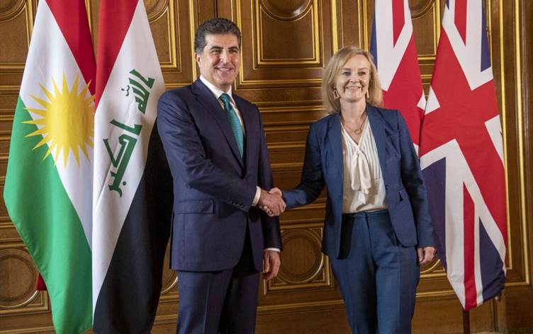 İngiltere Başbakanı Truss’dan Neçirvan Barzani’ye mektup