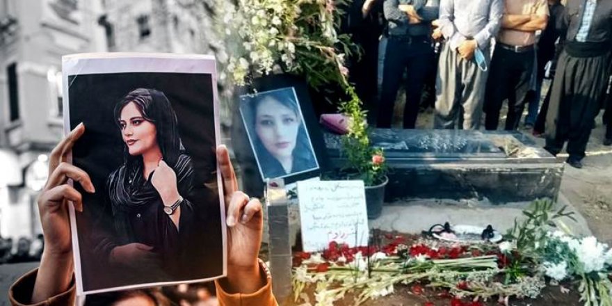 Jina Emini ölümünün kırkıncı gününde anılıyor: Binlerce insan Saqiz'a aktı