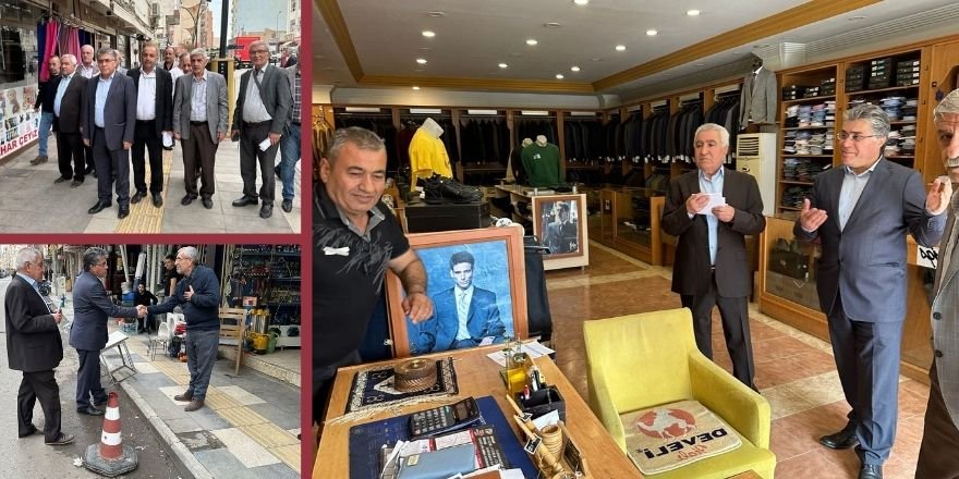 PAK Genel Başkanı Mustafa Özçelik Kızıltepe'de Esnaf Ziyaretinde Bulundu