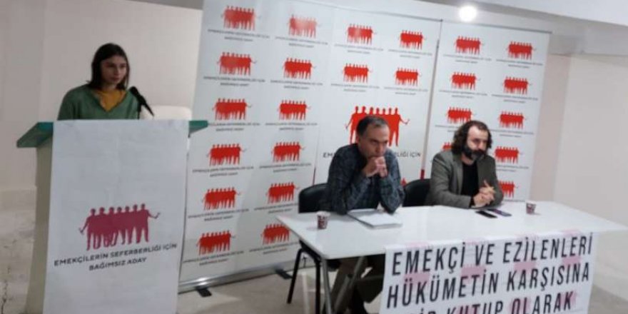 “Emekçilerin Seferberliği İçin Bağımsız Aday” Çetin Eren İzmir’de tanıtım yaptı