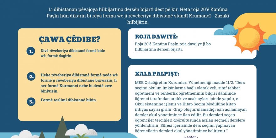 Şırnak Barosu’ndan Kürtçe seçmeli ders tercihi hakkında önemli duyuru