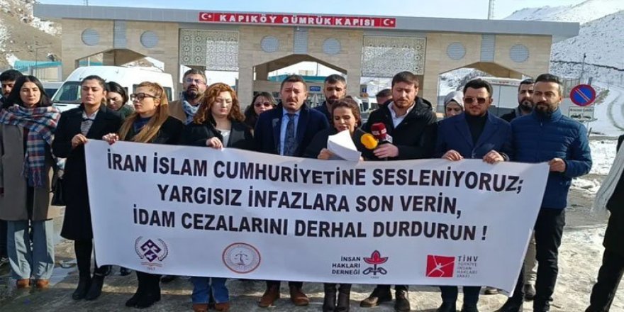 Sınırda İran rejimine seslendiler: İdamları durdurun