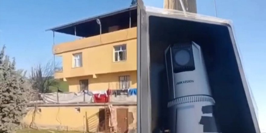 Diyarbakır Susa’da elektrik direğine gizli kamera!