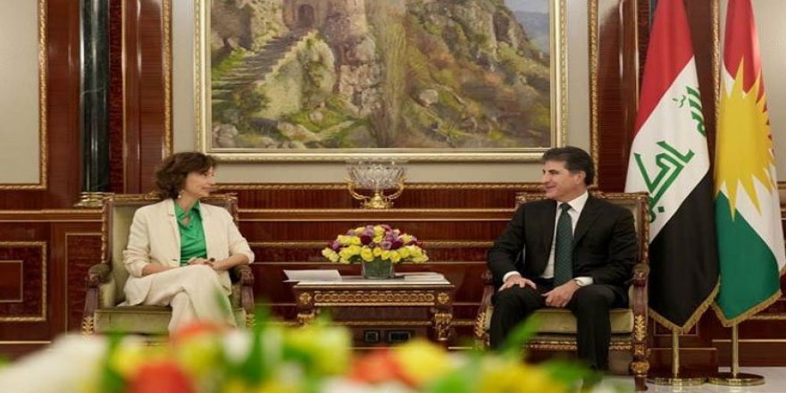 Başkan Neçirvan Barzani, UNESCO Genel Direktörü Azoulay ile görüştü