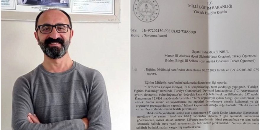 Kürtçe seçmeli dersleri teşvik eden öğretmene "Memurluktan çıkarma" cezası istemi